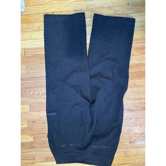 Athleta venice heathered cargo wide leg pants charcoal grey heather Size 14 - Picture 9 of 12